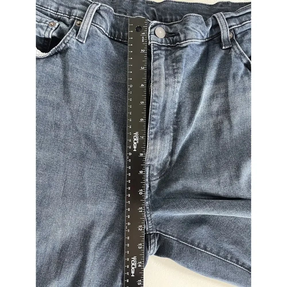 Men's Levi's 505 Premium Medium Blue Wash Denim Jeans Straight Mid Rise 42x32